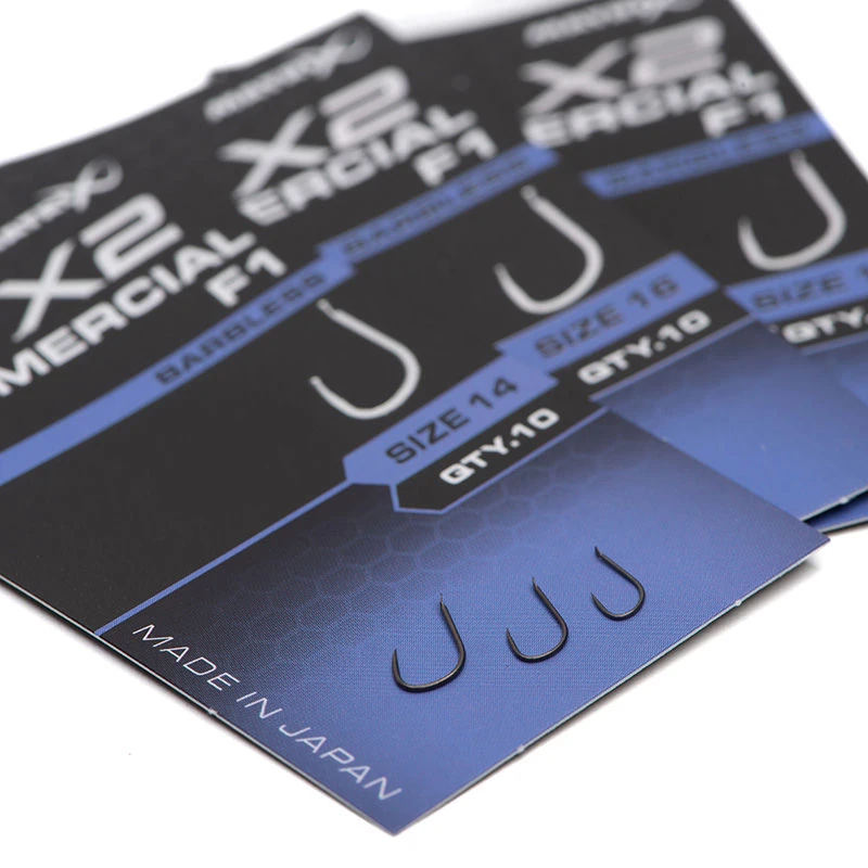 Matrix X2 Commercial F1 Barbless Spade End Hooks